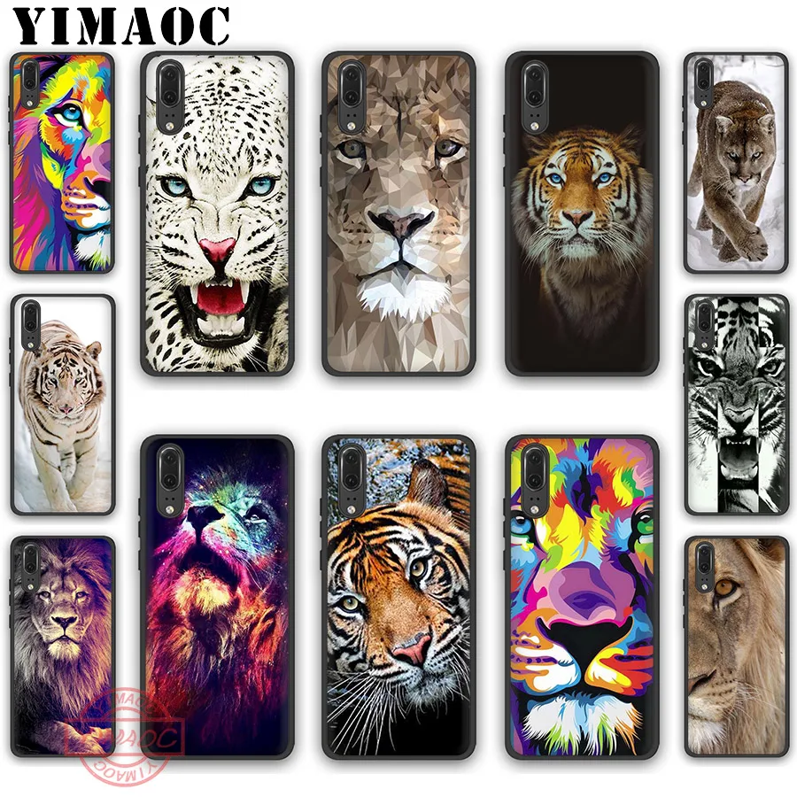 YIMAOC Big Lion On Stone snow Soft Silicone Case for Huawei P30 P20 Pro P10 P9 P8 Lite 2017 2018 2019 | Мобильные телефоны и
