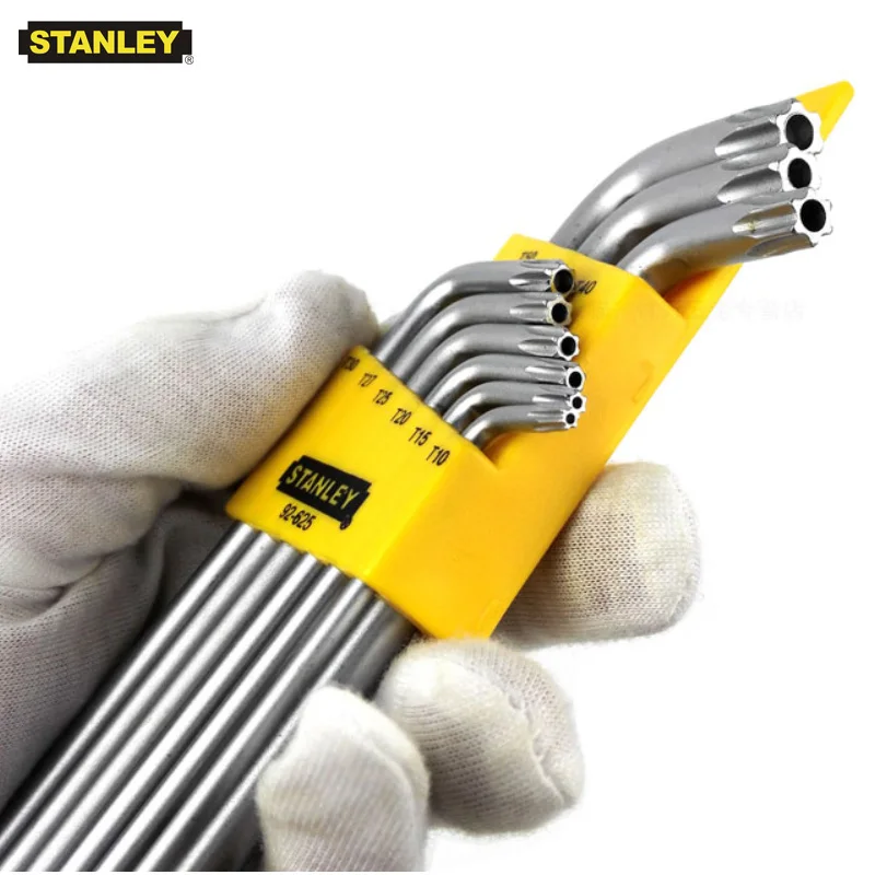 tragedia Tranquilidad de espíritu formato Stanley-destornillador Torx con agujero en forma de L, juego de llaves  hexagonales de estrella, llave S2, 8 o 9 unidades _ - AliExpress Mobile