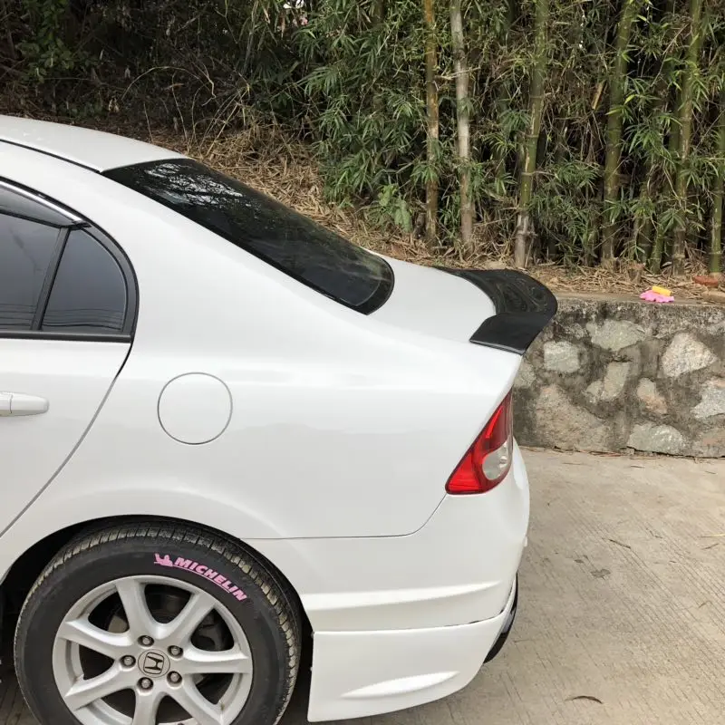 Для Honda Civic спойлер высокое качество углеродное волокно/FRP материал задний спойлер для Honda Civic спойлер 2006-2011