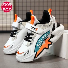 

EKOPCZ Kids Sneakers Fashion Children's Casual Shoes Lace Up Boys Trainers Teenager Sport Running Shoes Girls 2022 Summer New