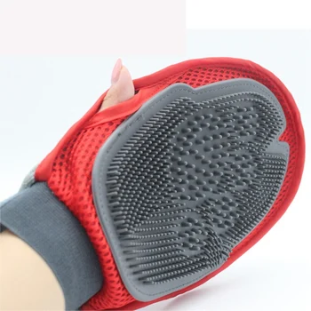 

Red Glove For Cats Cat Grooming Pet Dog Hair Deshedding Brush Comb Glove For Pet Dog Finger Cleaning Massage Glove For Animal
