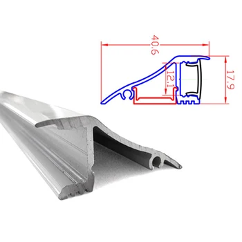 

LEDLUX BA4001 Raceway profile aluminum Led wall or ceiling bar countertop 1 meter