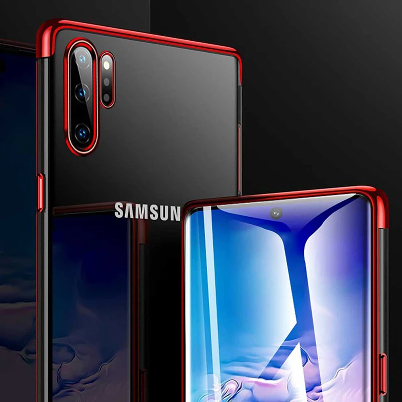 Покрытие чехол для samsung Galaxy Note 10 Plus чехол бампер задний Прозрачный чехол для samsung Galaxy Note 10 Note10 Plus Pro Чехол