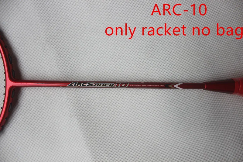 ARC 11 Arcsaber 10P ракетки для бадминтона Углеродные Т-образные 30 фунтов высокое качество. Ракетка для бадминтона ARC 10 - Цвет: ARC 10 no bag