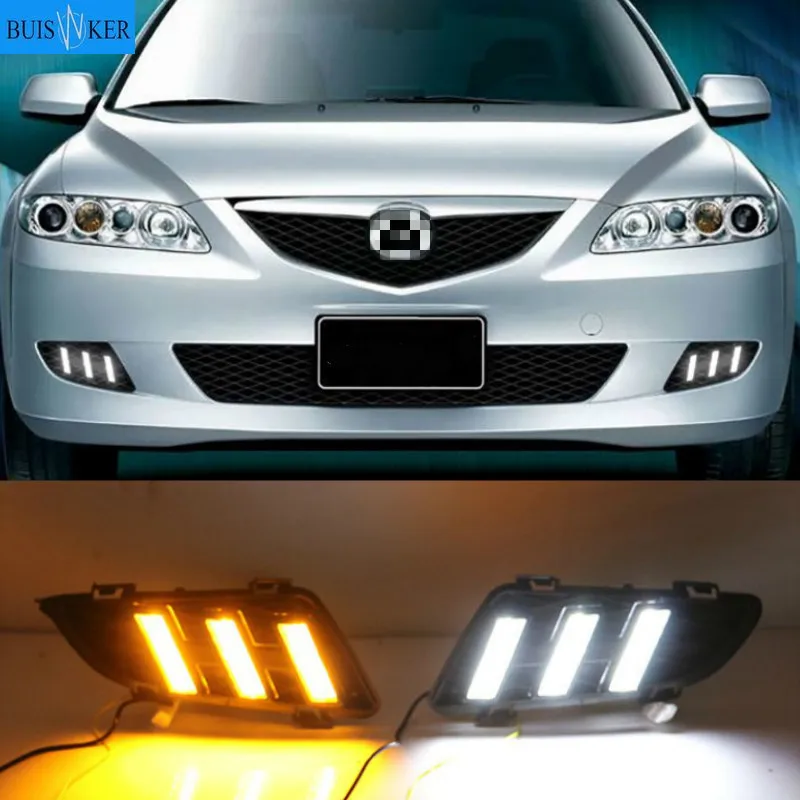 

Дневные ходовые огни для Mazda 6, Mazda6 2003, 2004 светодиодный 2 шт.