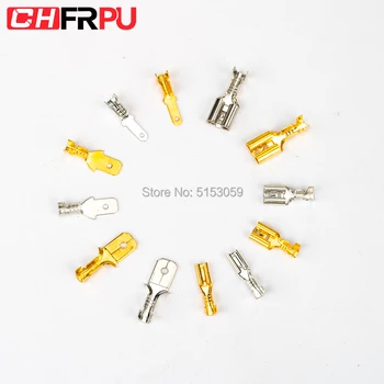 

Male/Female Spade Crimp Terminals Electrical Insulating Sleeve Wire Wrap Connector for 22-16 AWG 0.5mm2-1.5mm2