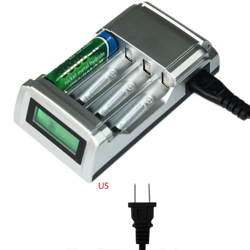 

Multi-functional Chargers LED Display Practical Durable Portable Chargers for AA / AAA Ni-MH / Ni-Cd rechargeable batteries