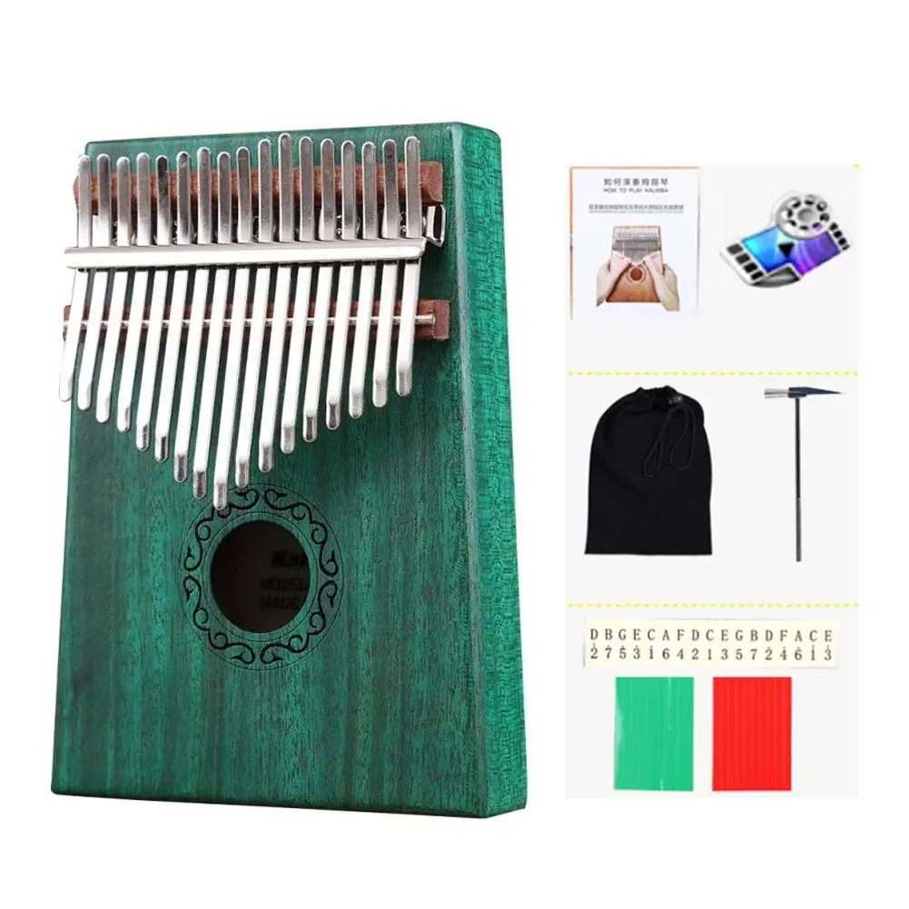 17 Keys Finger Thumb Pocket Piano Kalimba Mbira Thumb Piano Education Games Musical Instrument Great Gift