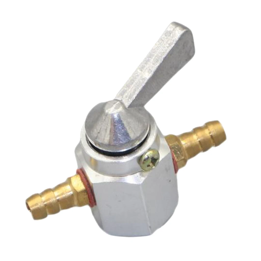 Silver Fuel Gas Switch Valve Petcock for Motorcycle Pit Quad Dirt Bikes ATV Go-Kart
