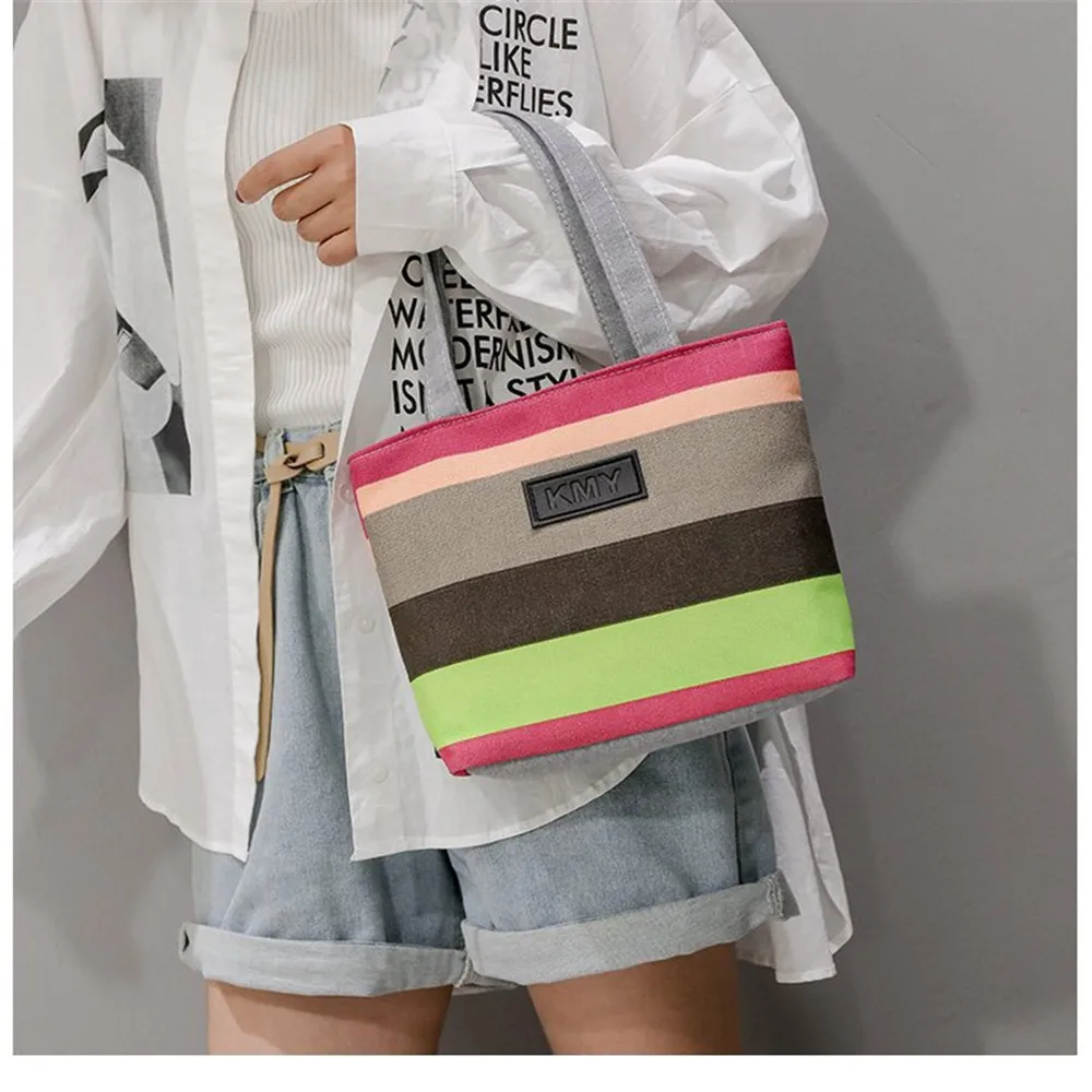 

Bag Canvas bag High capacity Shopping Bag Women's 2020 The New Handbag Fashion square bag Bucket bag Woman shoulder bag