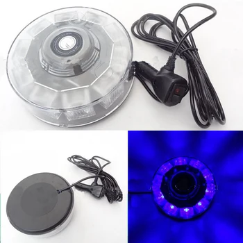 

10 LED 30W High Power Roof Emergency Beacon Flash Strobe Warning Light 12V Blue