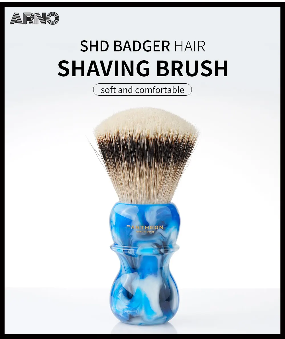Arnobrush-punho de escova de barbear com nó de texugo-panteão