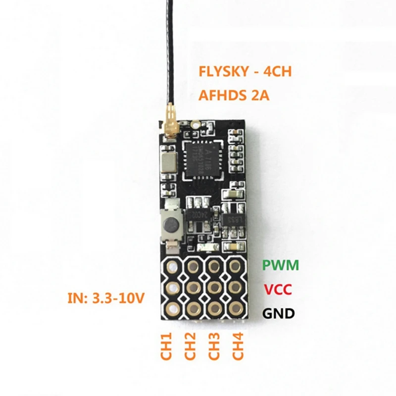 Горячий 3C FS2A 4CH AFHDS 2A мини совместимый приемник ШИМ выход для Flysky I6 I6X I6S