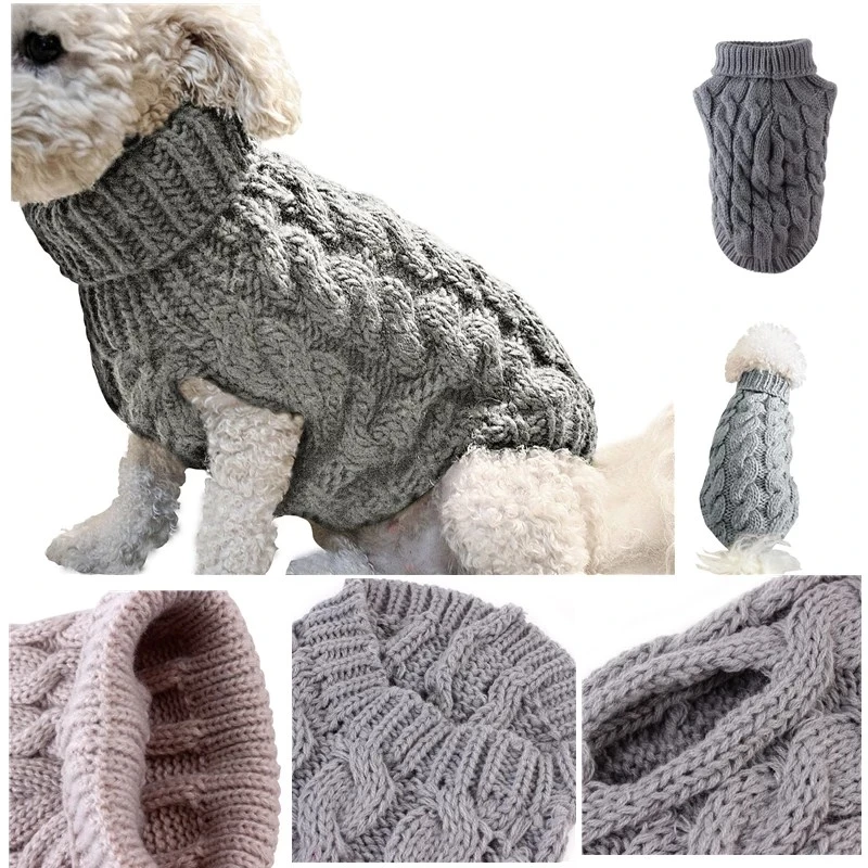 Suéter cálido para perro, ropa para perros pequeños, suéter para tejido de ganchillo, de Navidad, nuevo AliExpress