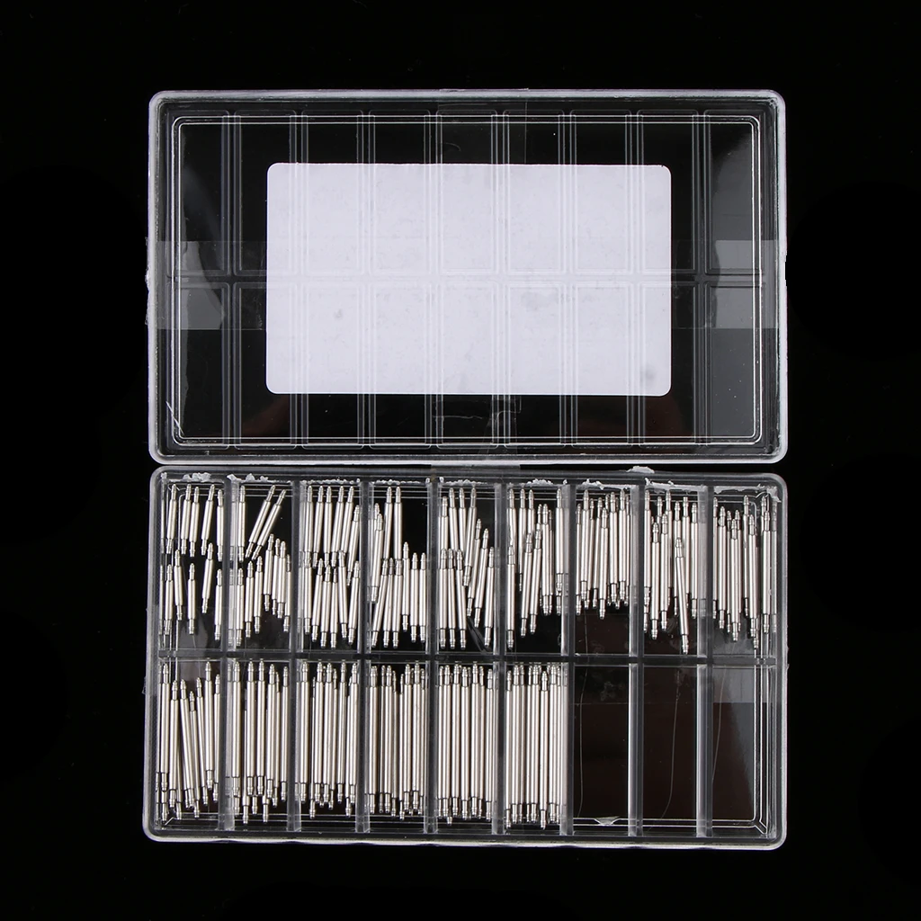150Pcs Stainless Steel Watch Band Spring Bars Strap Link Pins Tool 10mm-24mm