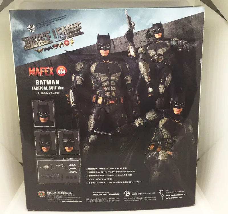 6ihch Темный рыцарь DC Justice League Mafex 064 Бэтмен Тактический Костюм версия фигурка коллекция игрушки кукла подарок