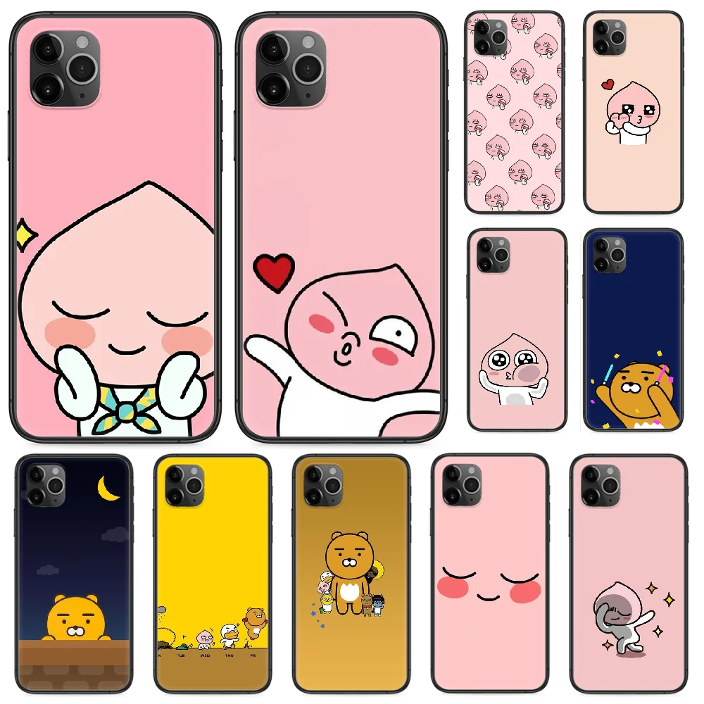 Чехол apeach для телефона с изображением подруги какао медведя iphone 4 4s 5 5S SE 5C 6 6S 7 8 plus X