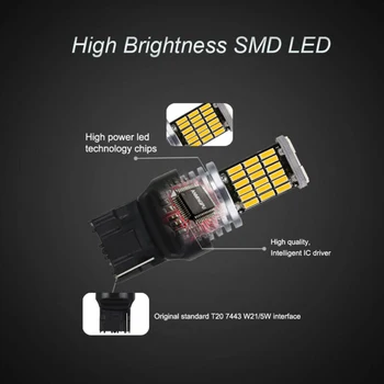 

Lamp LED Lights Bulbs Parts Accessories Auto 2Pcs Reversing Brake Turn signals