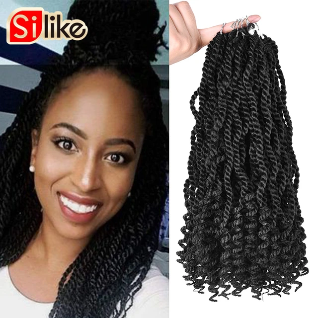 10 Inches Synthetic Crochet Hair Senegalese Twist Hair Crochet for Kids  Braiding Hair With Curly Ends Ombre Hair Extensions