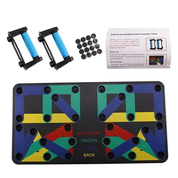 

18 in 1 Push Up Rack Board Body Training Fitness System Workout Exercise Stand