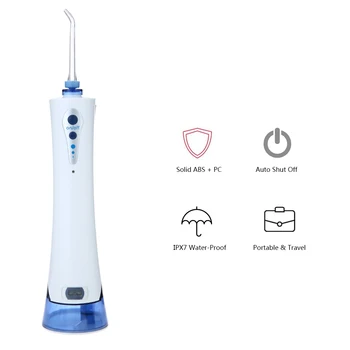

Carevas Cordless Water Flosser Electronic Oral Irrigator Rechargeable Care Tooth Cleaning Tool FDA/CE/RoHS Approved