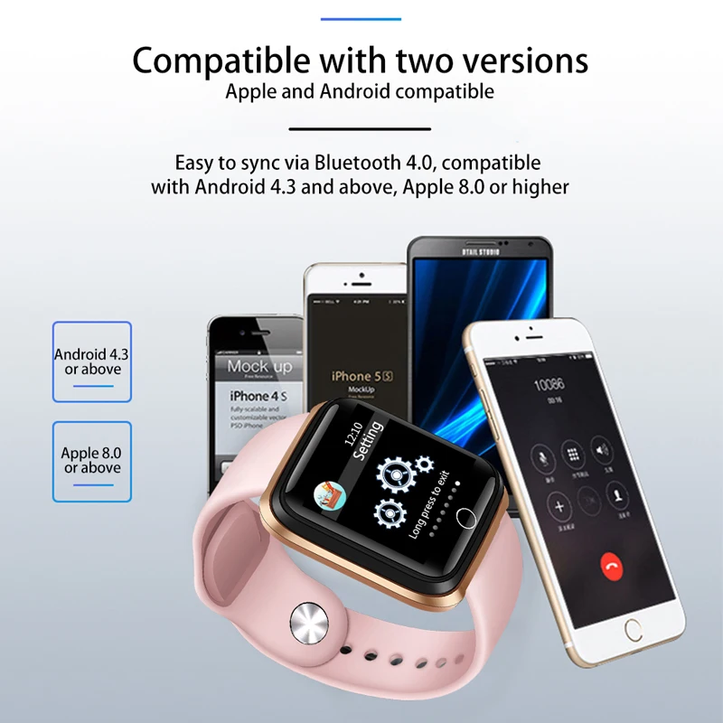  LIGE Smart Watch Women Sports Smart Bracelet IP67 Waterproof Watch Pedometer Heart Rate Monitor LED - 4000215988763
