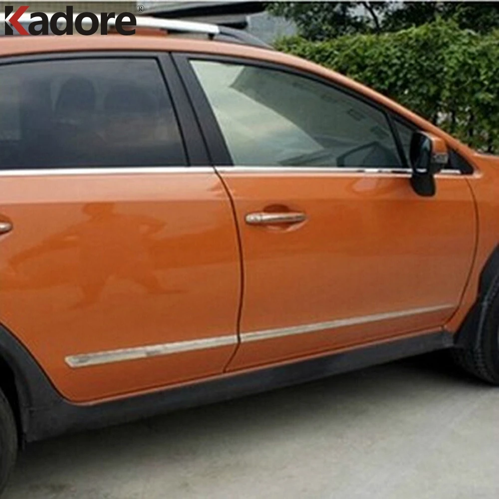 Для Subaru XV Impreza 2012 2013 хэтчбек АБС хром боковая дверь корпус формовочная линия