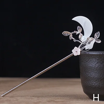 H Deepeel 1 шт. винтажные палочки для волос Головные уборы Китайский древний головной убор с кисточками заколка для волос Cheongsam Hanfu декоративные аксессуары HA007 - Цвет: H