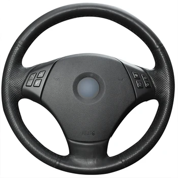 

Black Artificial Leather Car Steering Wheel Cover for BMW E90 320 318i 320i 325i 330i 320d X1 328xi 2007