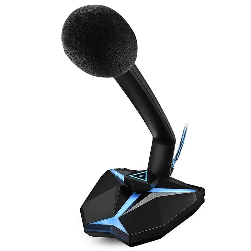 FFYY-G33 игровой микрофон Настольный Конденсатор Запись светодиодный индикатор Usb подключение игра