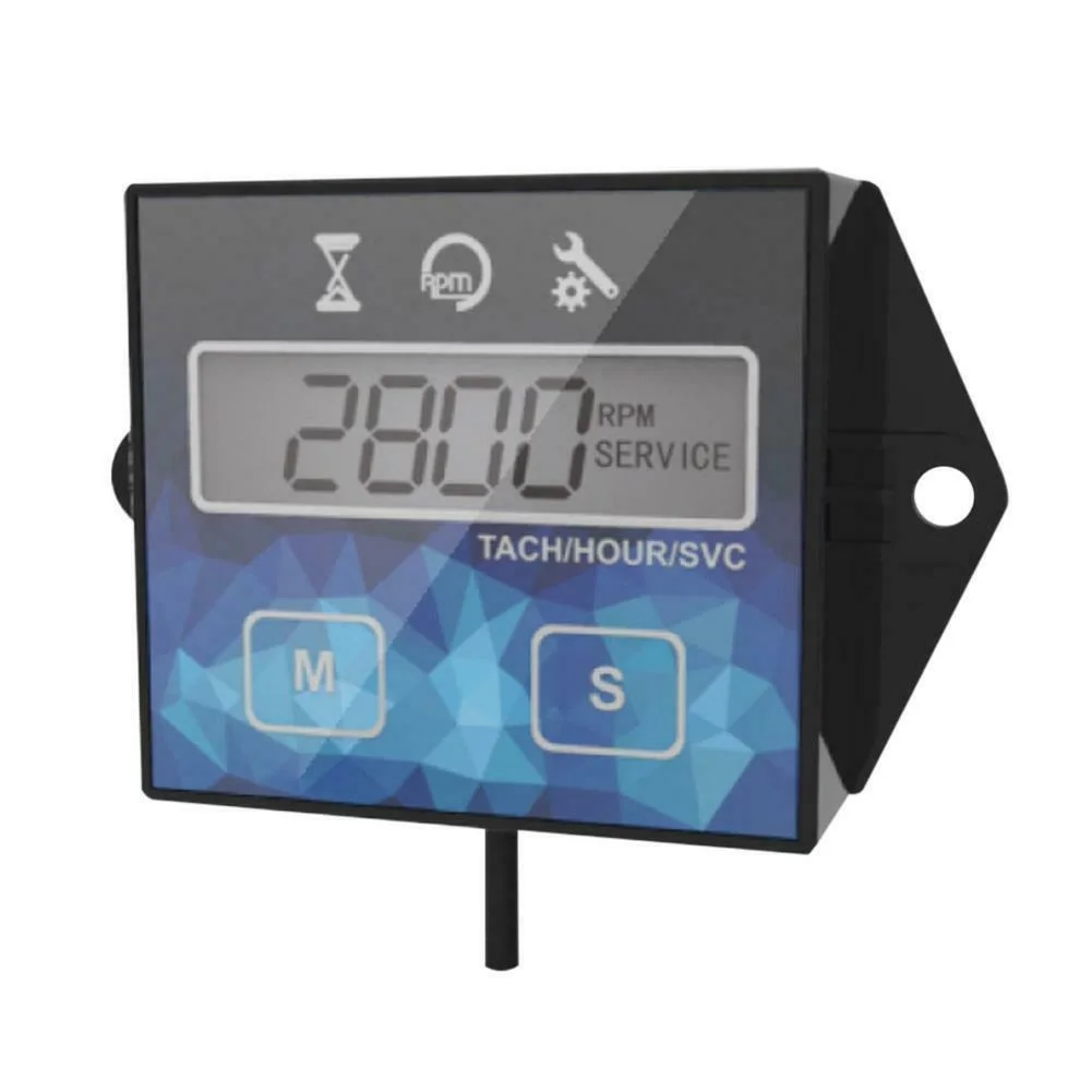 Цифровой водонепроницаемый Тахометр 1 х для двигателей мотоциклов, квадроциклов, лодок, тахометр, счетчик часов, таймер скорости, таймеры для сброса|Тахометры|   | АлиЭкспресс