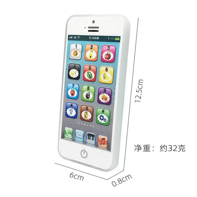 Educational Toys Cellphone With LED Baby Kid Educational Phone English Learning Mobile Phone Toy For Baby Kids 1