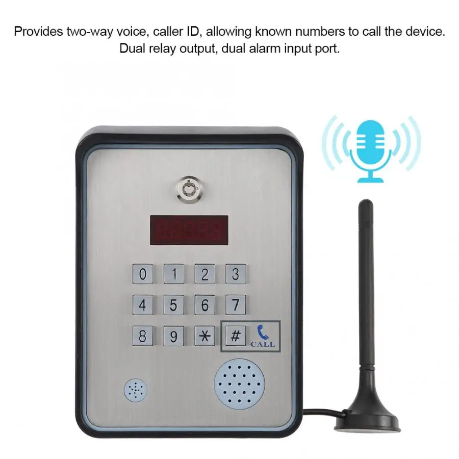 GSM аудио домофон для дверных ворот открыть Визитер контроллер доступа системы защиты аудио домофон