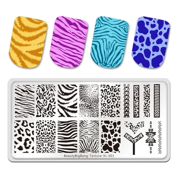 

BeautyBigBang Nail Art Stamping Plates Natural Animal Leopard Print Theme Image Template Nail Art Stencil