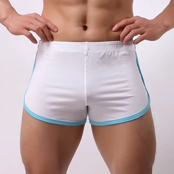 

Men's Boxers Breathable Low Rise Boxer Cotton Home Shorts Beach Underwear Summer Solid Color Comfortable Underpants Male