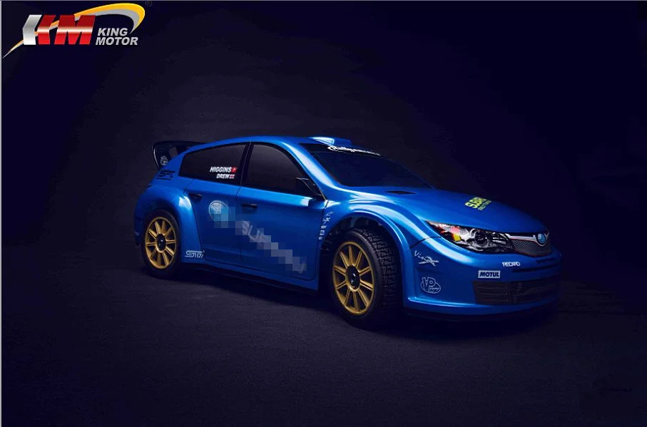 KM 1/7 RC Subaru Rally WRC с дистанционным управлением, имитация раллийной машины, два комплекта шин, 20 кг, металлический замок svrvo 120A esc 1515, мотор MT-305
