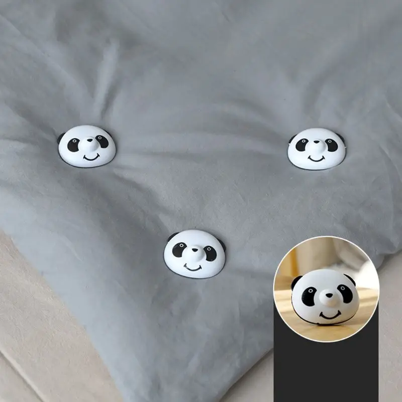 8x панда пододеяльник захват постельные принадлежности Простыня Одеяло Сумка Держатель Зажимы застежка колышки пряжка зажим Y1QB