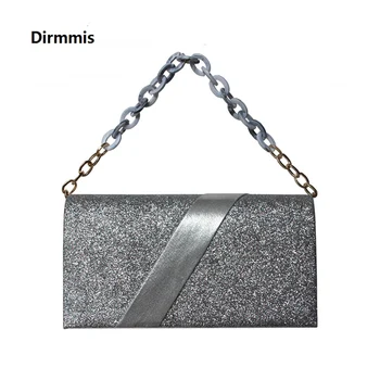 

New Fashion Wallet Women Messenger Bag Solid Luxury Silver Evening Bag Striped Glitter Woman Shoulder Handbag Party Day Clutch