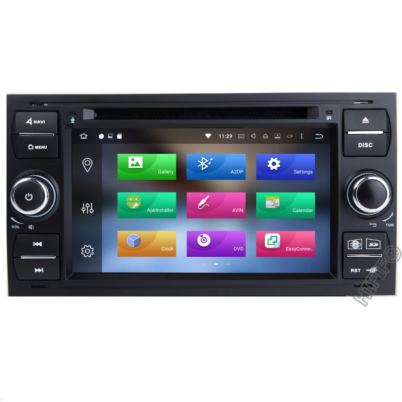 Top IPS Car Multimedia Player GPS Android 9 2 Din For Ford/Mondeo/Focus/Transit/C-MAX Auto Radio Bluetooth DVR Autoradio DSP DVD DVR 3