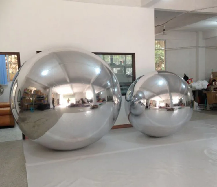 Надувные активности зеркальный шар, с выдвижной ручкой, размером 24 дюйма, сумка надувные украшения хрустальный шар, надувной отражатель пляжный мяч из пвх по индивидуальному заказу