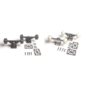 

5 Inches Independent Bridge Longboard Reduce Drag Outdoor Skateboard Truck Gasket Double Rocker Sports -Black