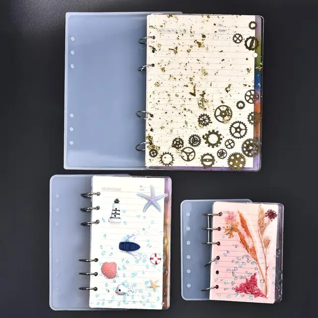 A5 A6 Notebook Cover Silicone Mould For Jewelry Resin Mold Tools Set Diy Handmade Crystal Epoxy Resin Molds Transparent Book Jewelry Tools Equipments Aliexpress