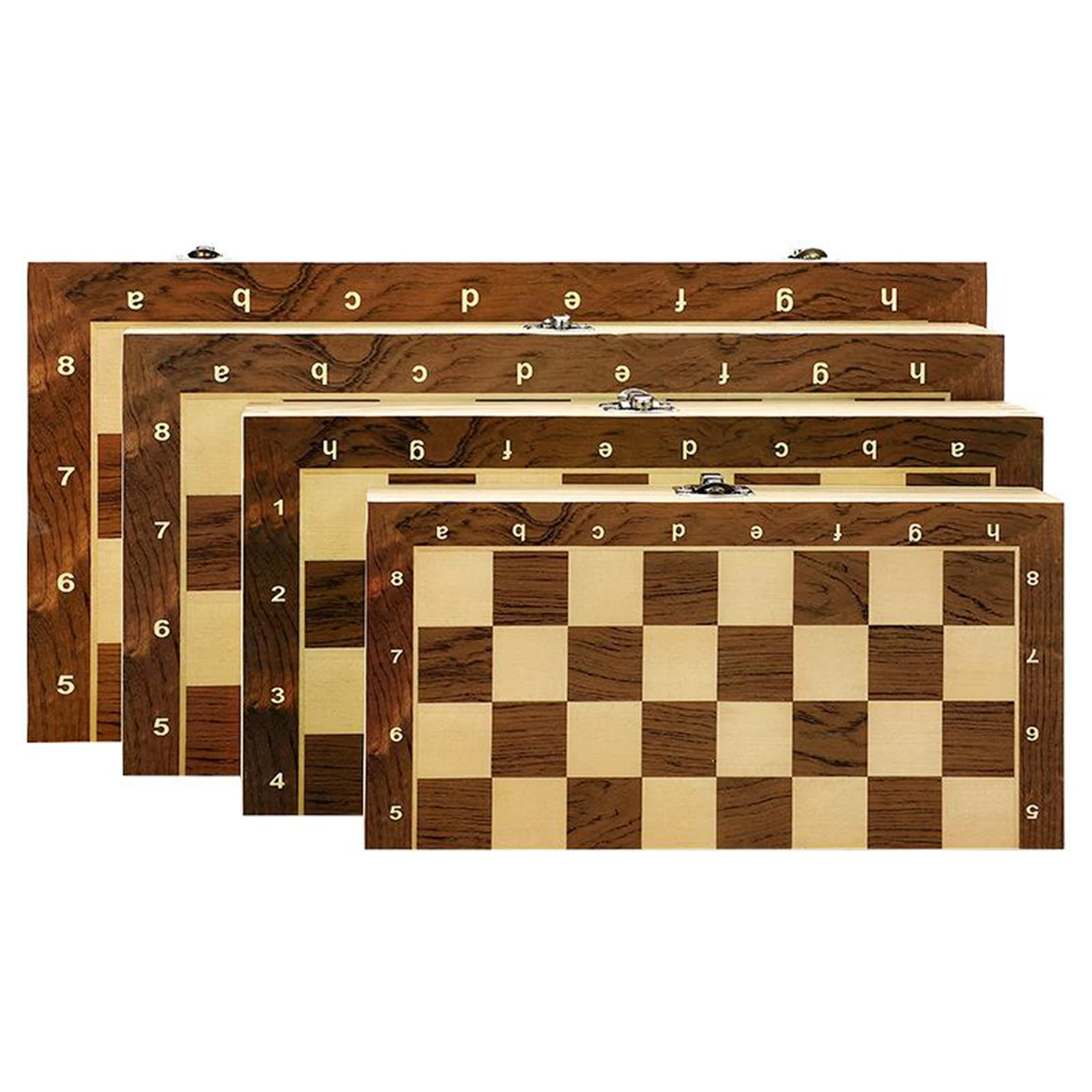 Folding Magnetic Chess Board Set Extra 2 Queens Portable Family Board Game Magnetic Wooden Folding Chess Set Toys 24/2934/39 cm