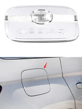 

For Skoda Kodiaq 2017 2018 2019 Car Fuel Tank Cap Trim Cover Decorative Frame Chrome Exterior Car Accessories