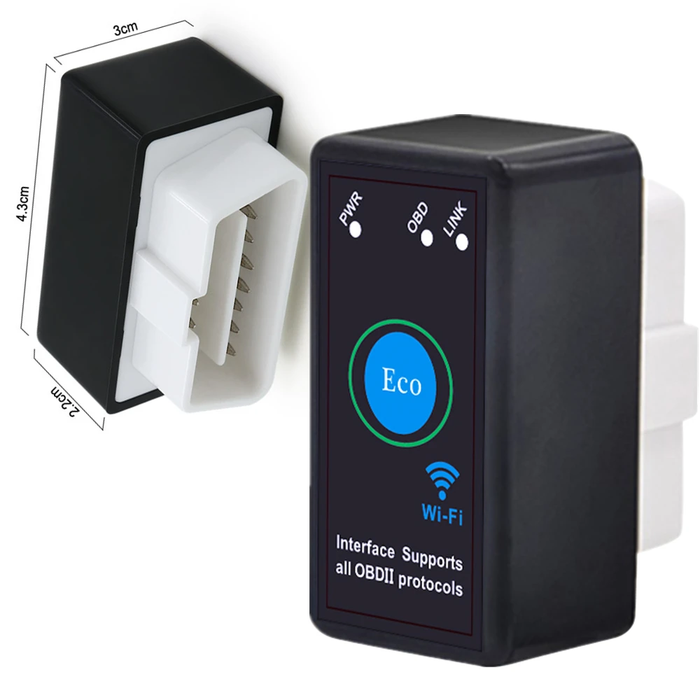 ELM327 OBDII OBD2 WiFi PIC18F25K80 чип Автомобильный диагностический беспроводной сканер инструмент elm 327 V1.5 сканер кода для iOS и Android
