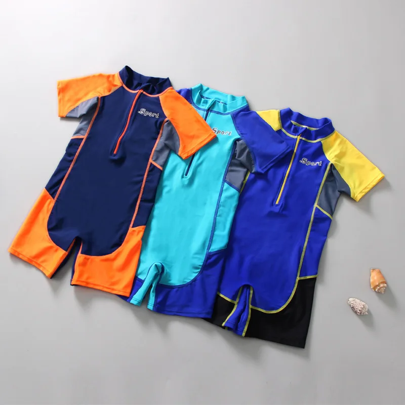 

One-piece Swimsuit for Children GIRL'S Sun-resistant Diving Suit Men And Women Children Students Sports Tour Bathing Suit Short