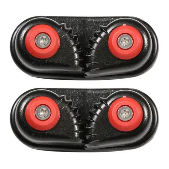 

2pcs Black Anodized Aluminium Cam cleat Boat Cam cleats Matic Fairlead Marine Sailing Sailboat Kayak Canoe Dinghy Accessories