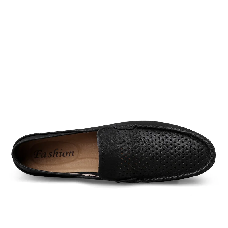Genuine Leather Shoes High Quality Men's Dress Shoes Schoenen Mannen Shoes Men Plus Size Loafers Moccasins Breathable Slip On - Image 5