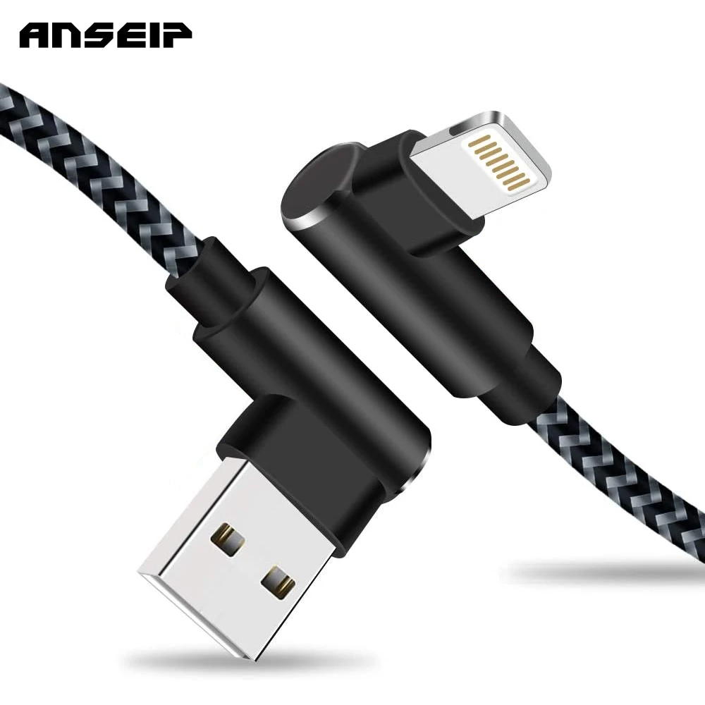 ANSEIP USB кабель для iPhone зарядное устройство Синхронизация данных 2.4A зарядный iPad 11 X