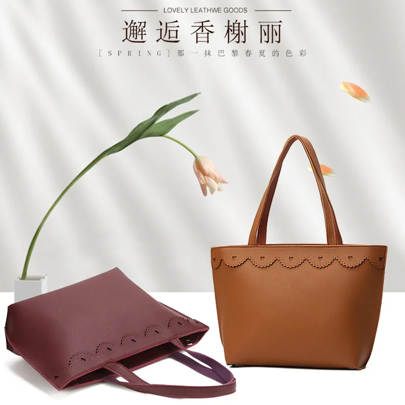 

2019 New Style Large Bag Europe And America Women's Shoulder Handbag Mommy Bucket Bag WOMEN'S Fashion Handbag